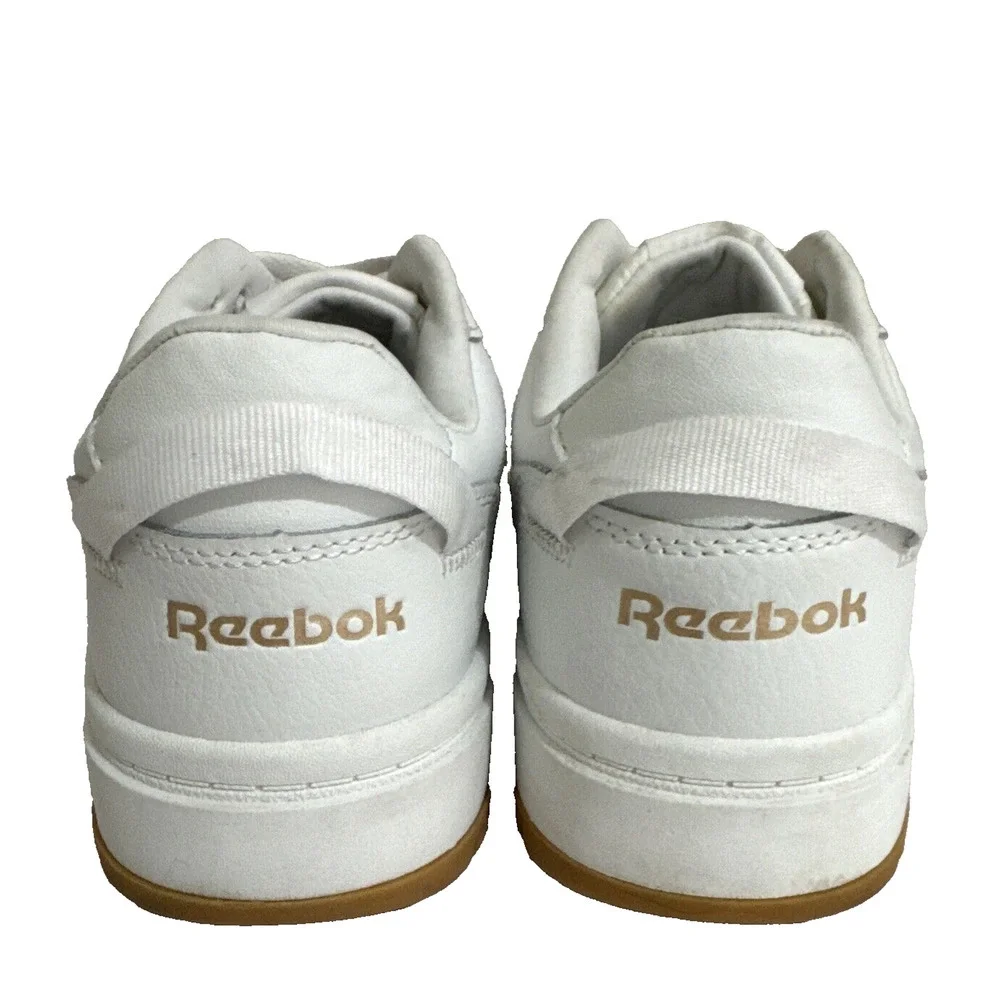 Women's Reebok Classics Chalk Casual Lace-Up Shoes AR30184W White/Rose/Gold - Picture 3 of 9